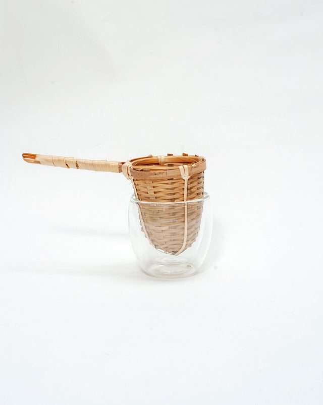 Natural BAMBOO TEA STRAINER - 1 HANDLE