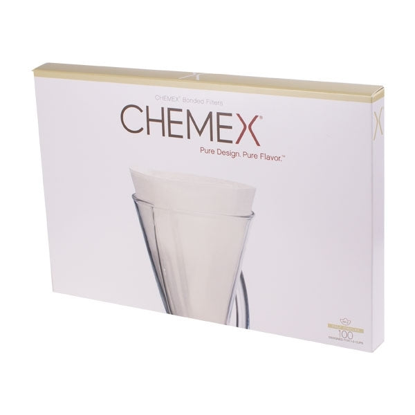 Scagairí PÁIPÉIR CHEMEX unfolded - Bán - 3 Cupán