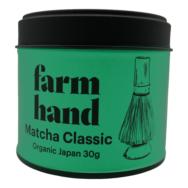 FARMHAND MATCHA CLASSIC, 30g matcha bag in Metal Tin