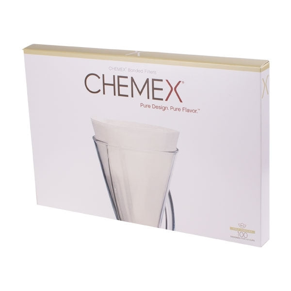 CHEMEX PAPER FILTERS UNFOLDED - White - 3 Cups